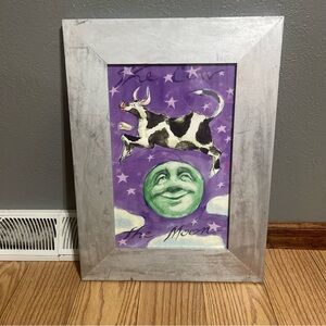 Hey Diddle Diddle Art Print Framed